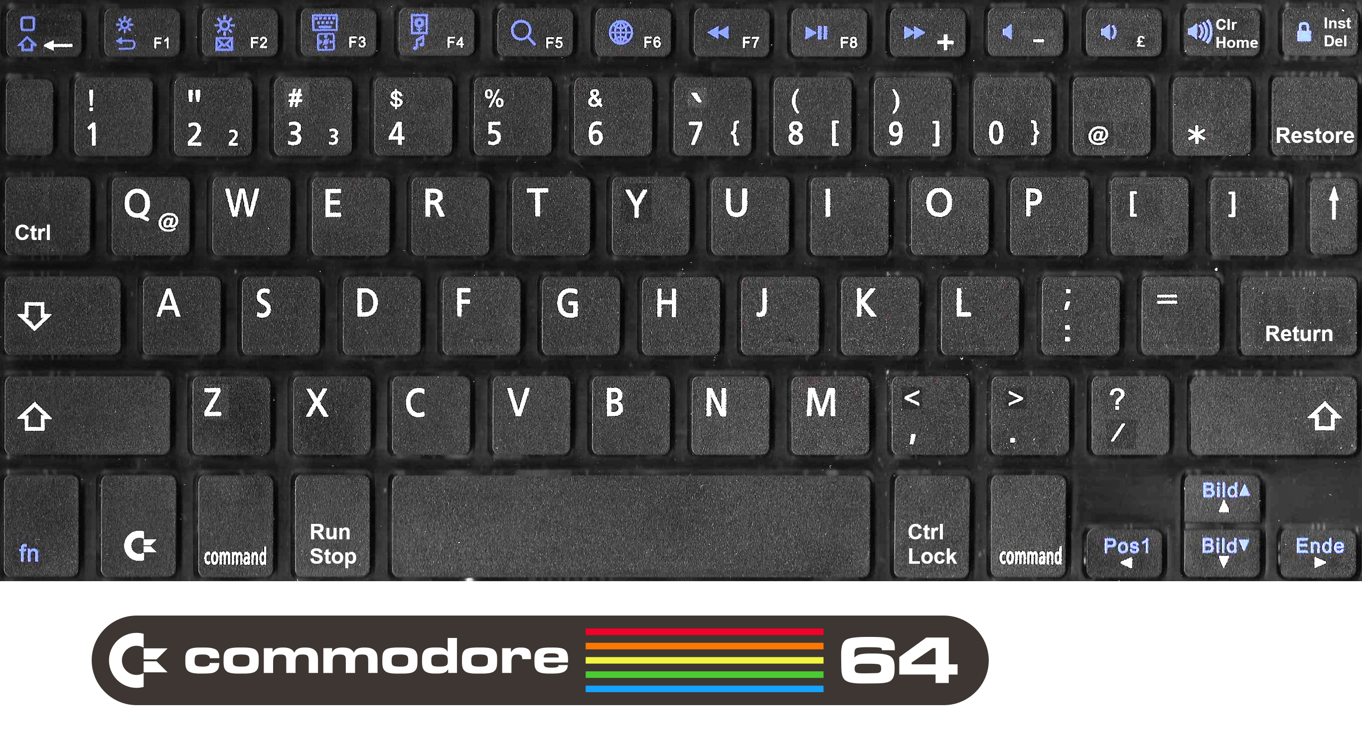 C64 Keyboard Stickers
