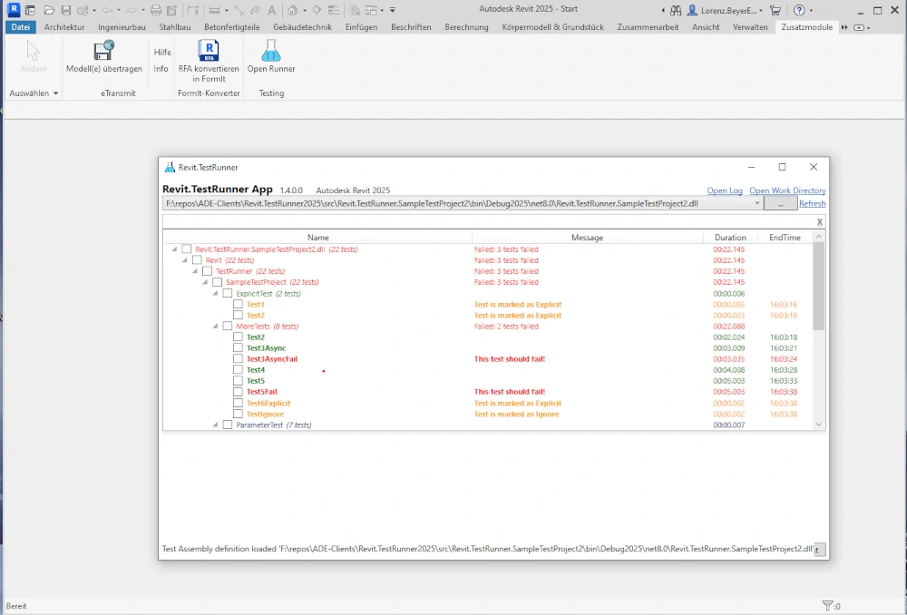 My Contribution to the Revit.TestRunner Project: Updating to .NET 8 and Revit 2025